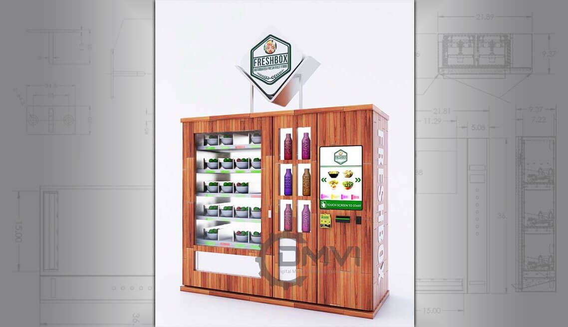 Salad Vending Machine Vegan or Healthy Fresh Food Vending Machines