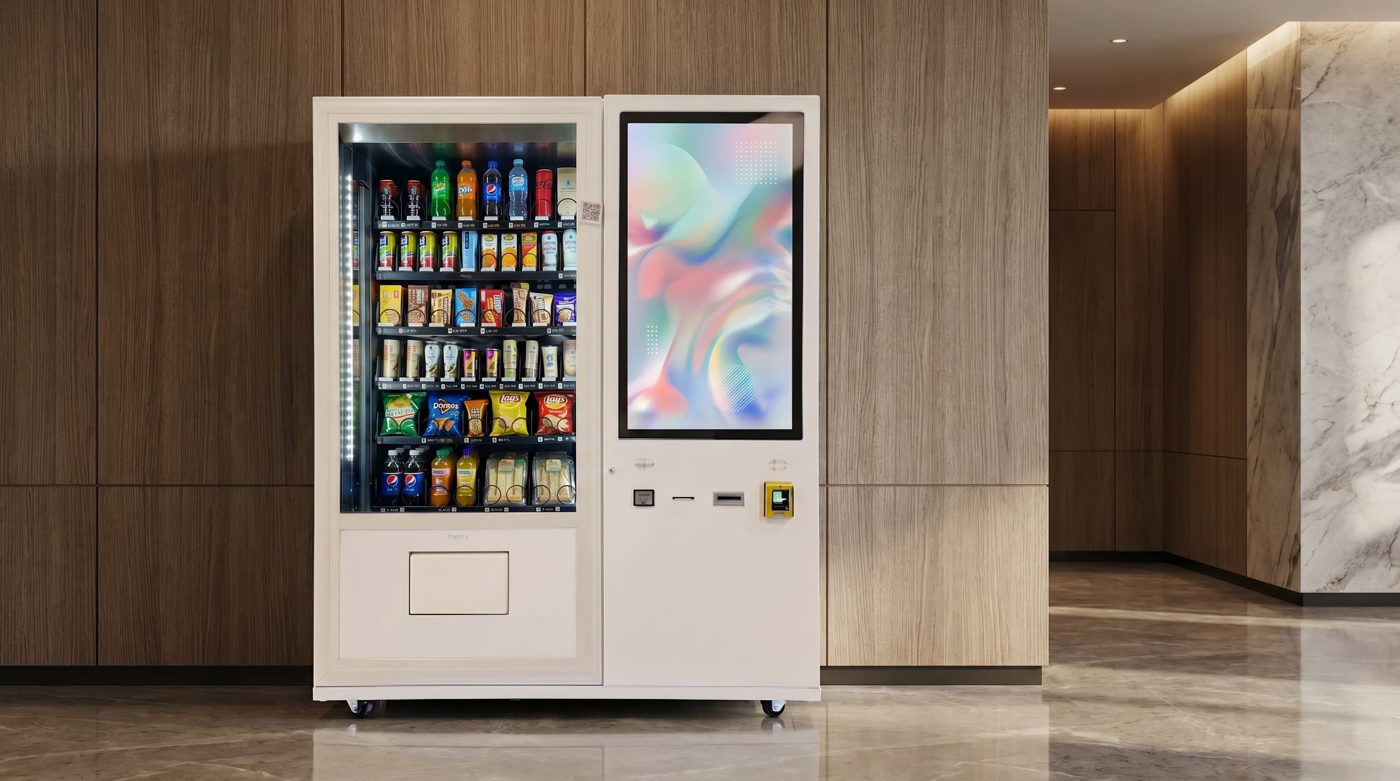 Traditional-to-intelligent vending transformation render