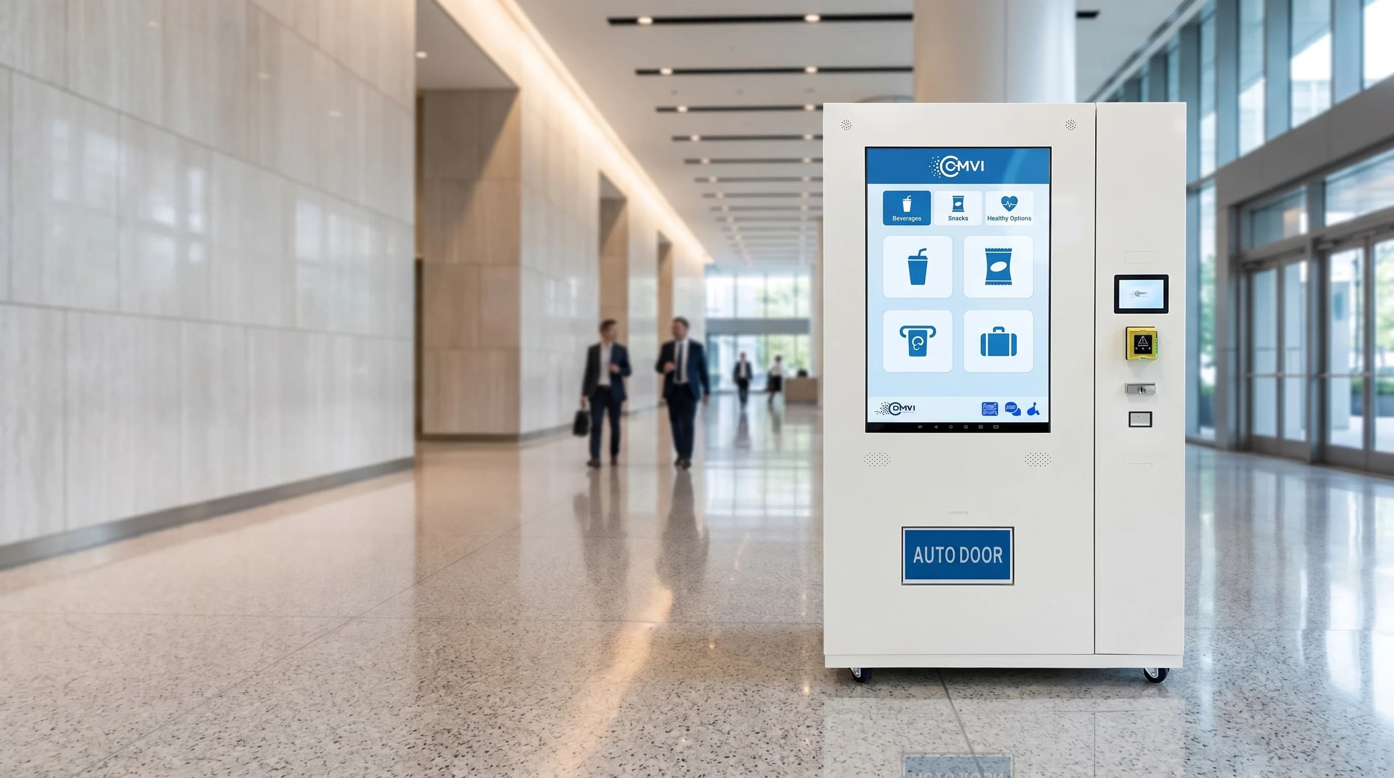 Smart touchscreen vending machine providing a premium customer experience in a luxury mall