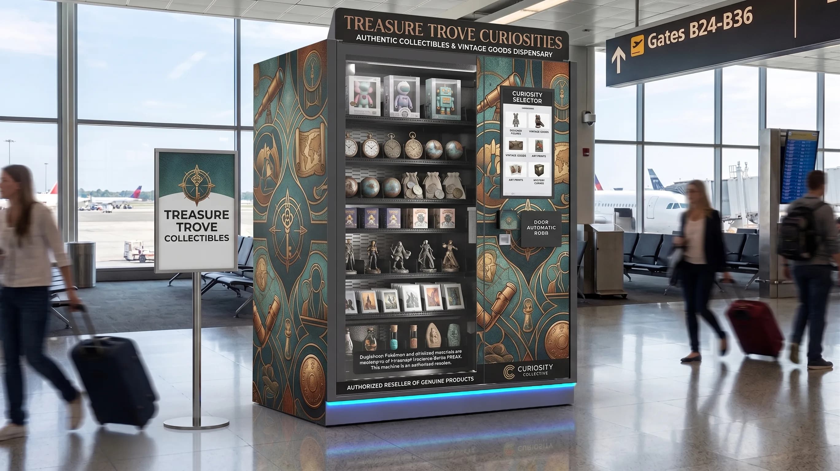 Collectables vending machine concept