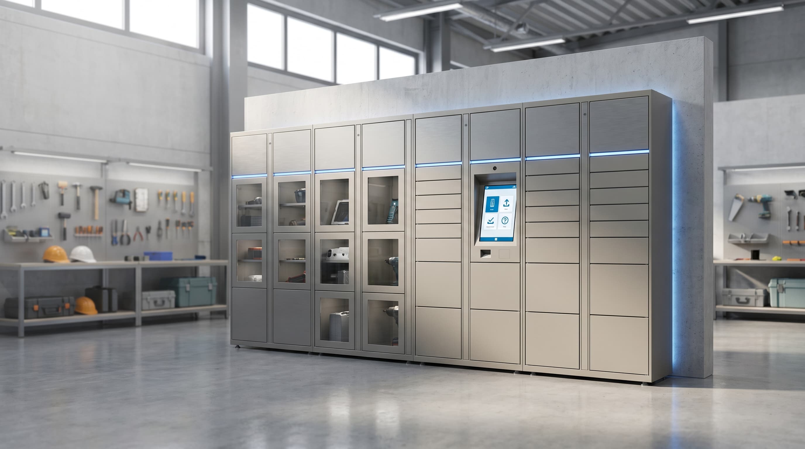 DMVI asset management locker concept
