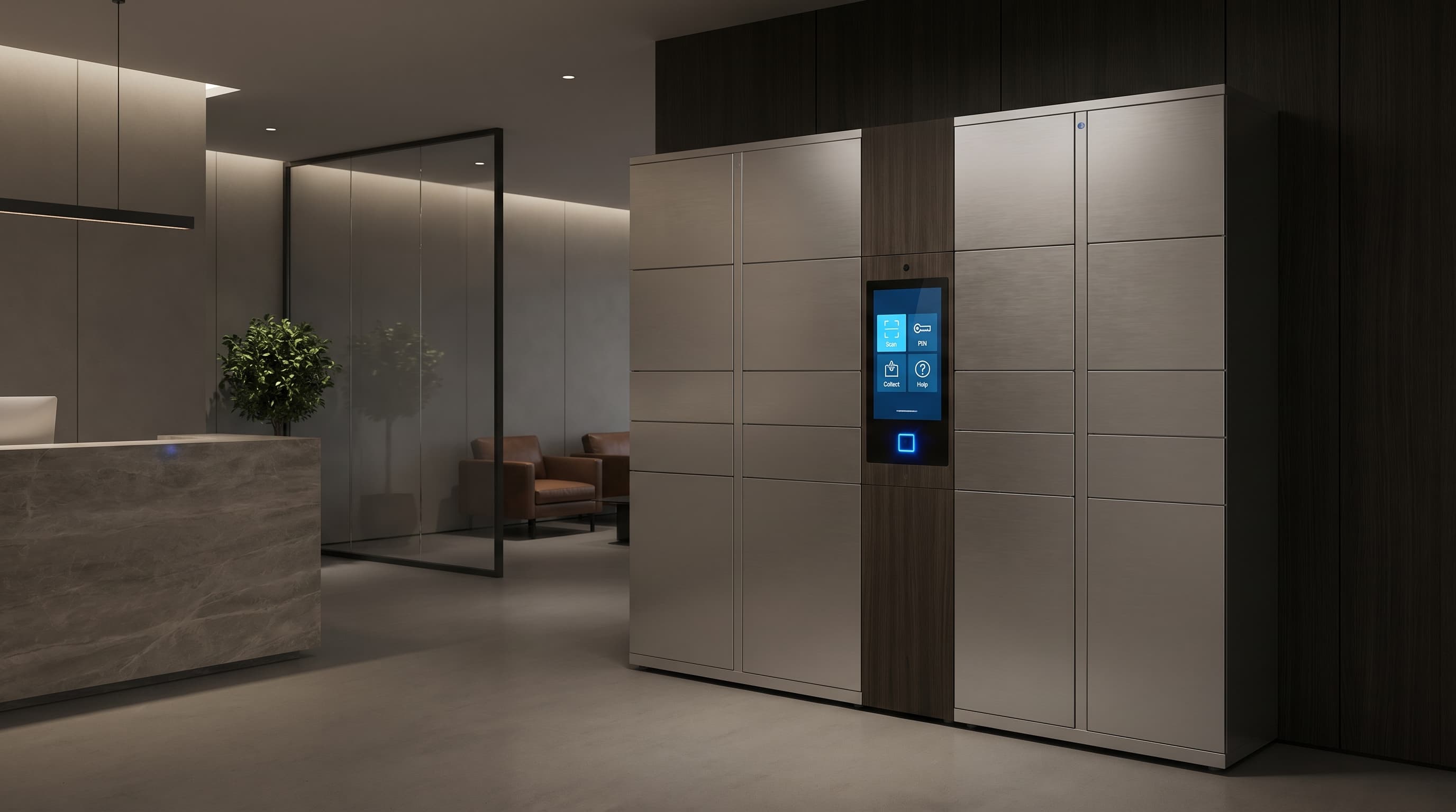 DMVI secure handover locker tower