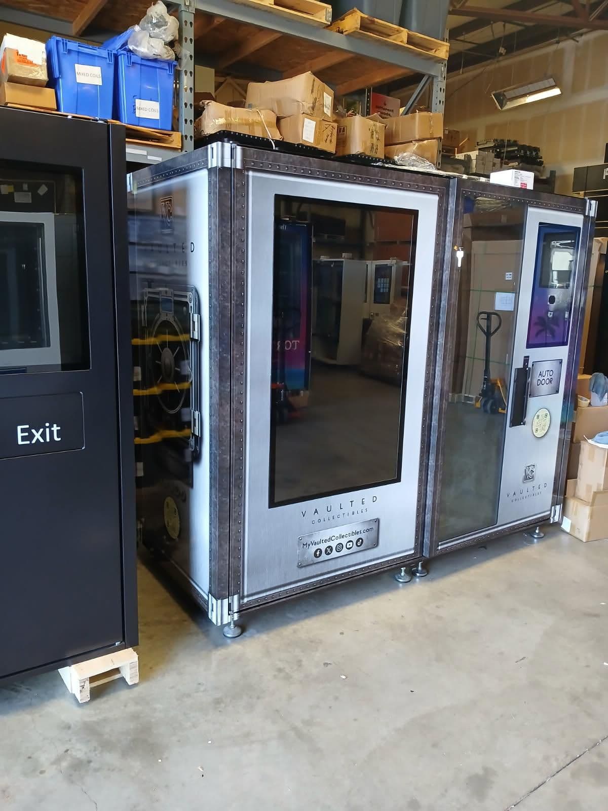Custom-branded touchscreen vending machines at the DMVI facility