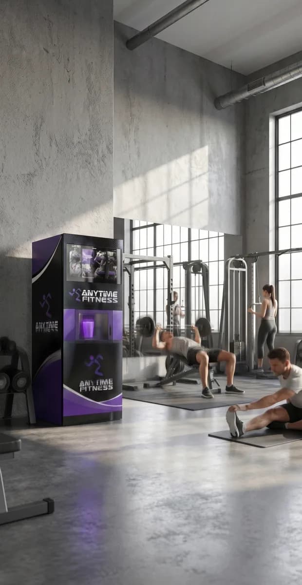 Protein vending machine with digital interface