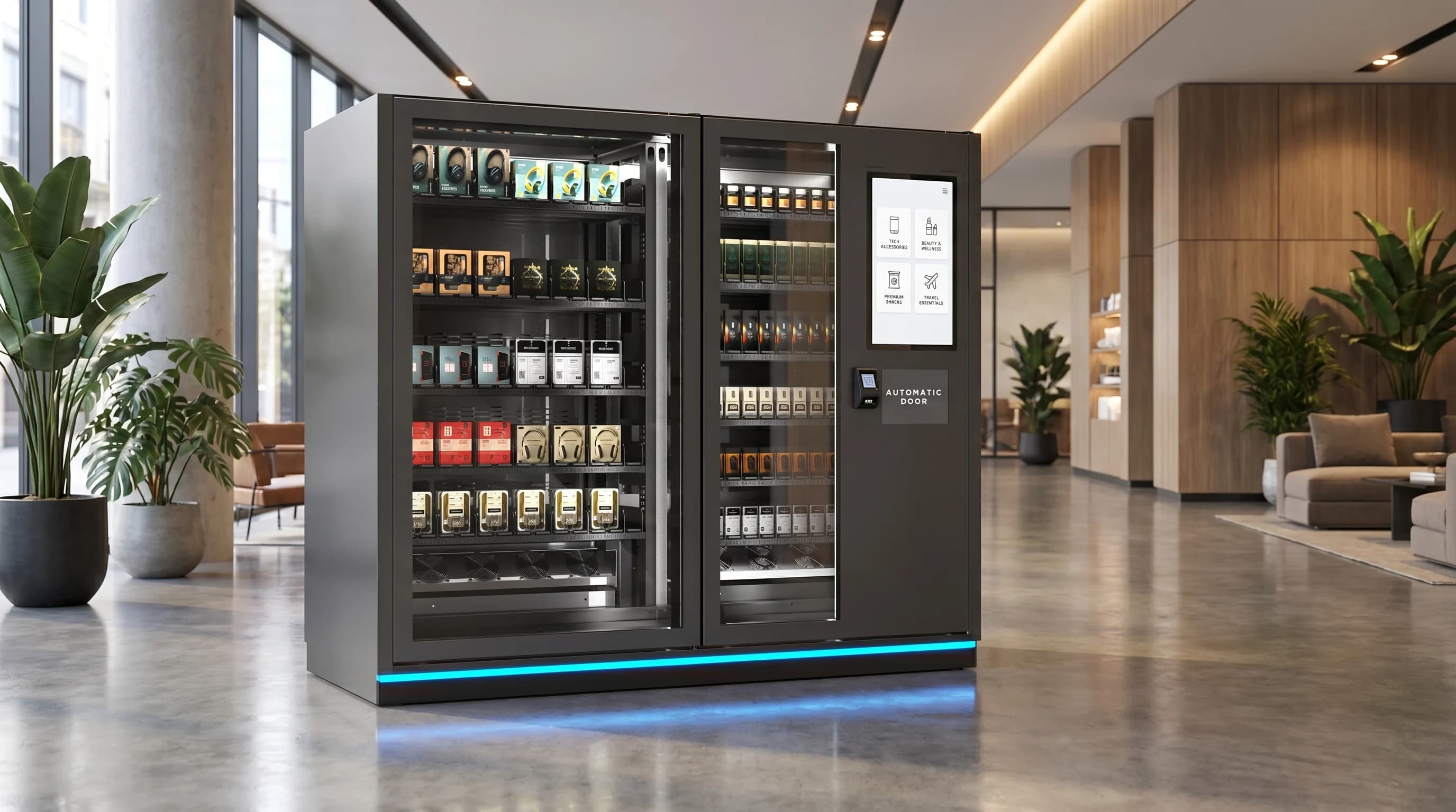 Digital vending machine interface with shopper-facing product display
