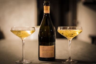 Champagne bottle vending machine in a premium hospitality concept
