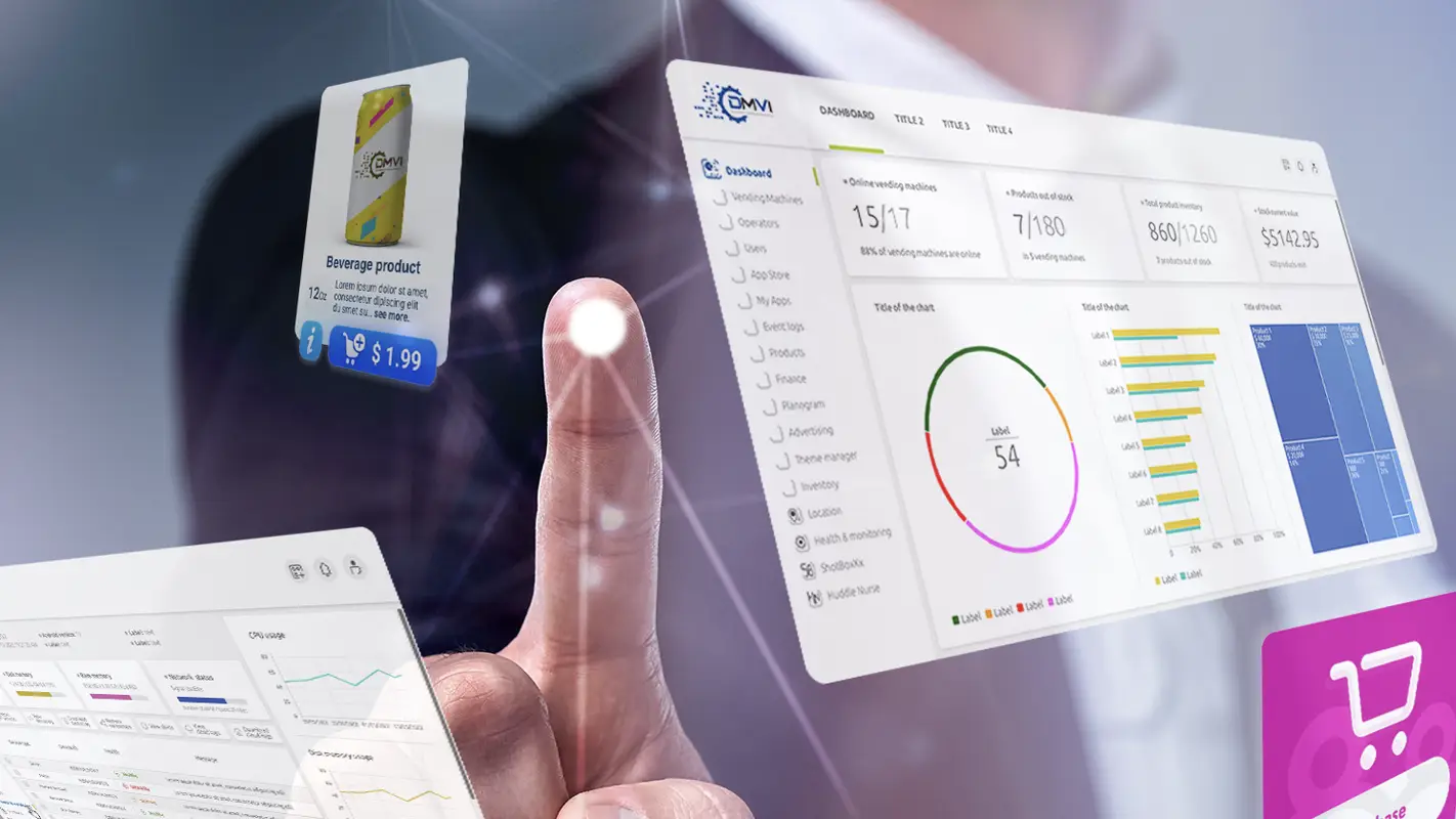 Smart vending machine software dashboard