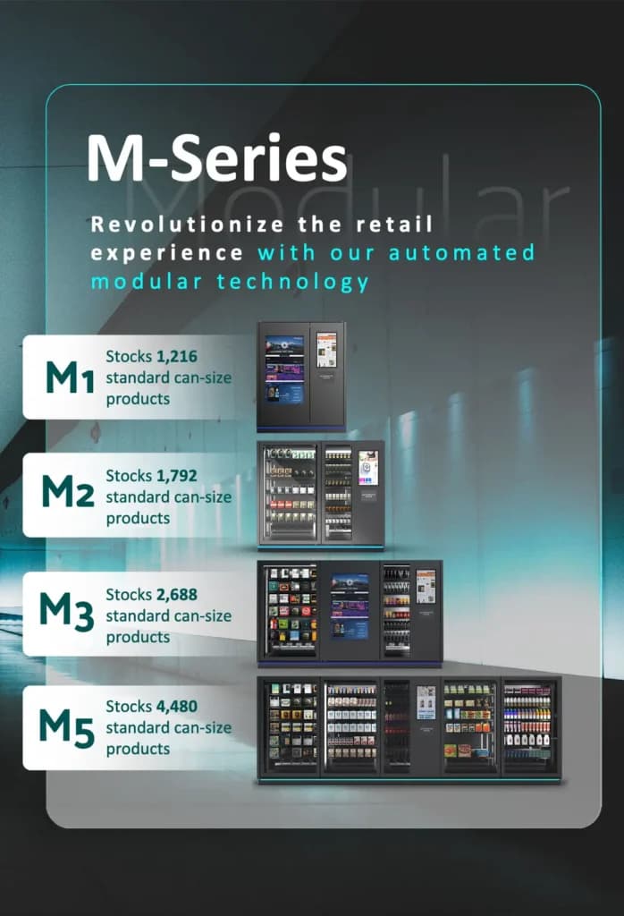 DMVI M-Series large vending machines lineup
