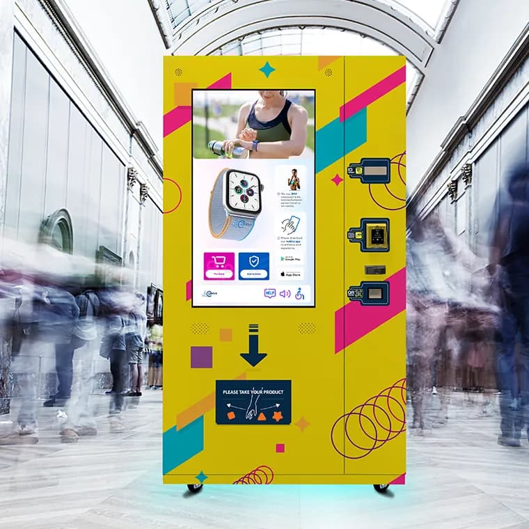 Smart vending machines in public spaces