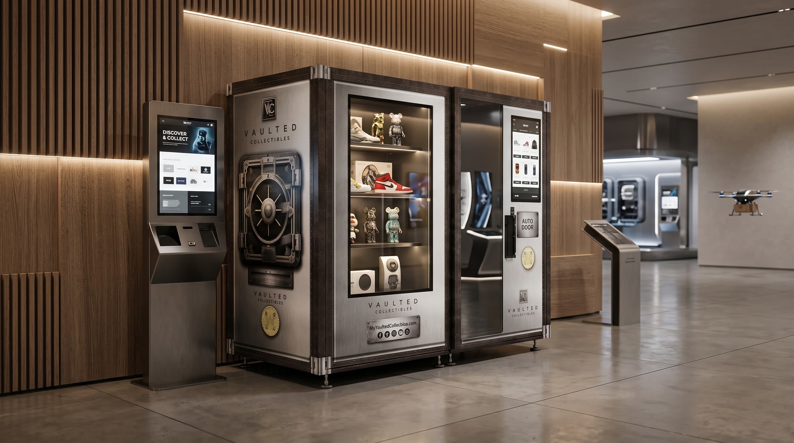 Innovative DMVI M-Series vending machine in a premium autonomous-retail environment
