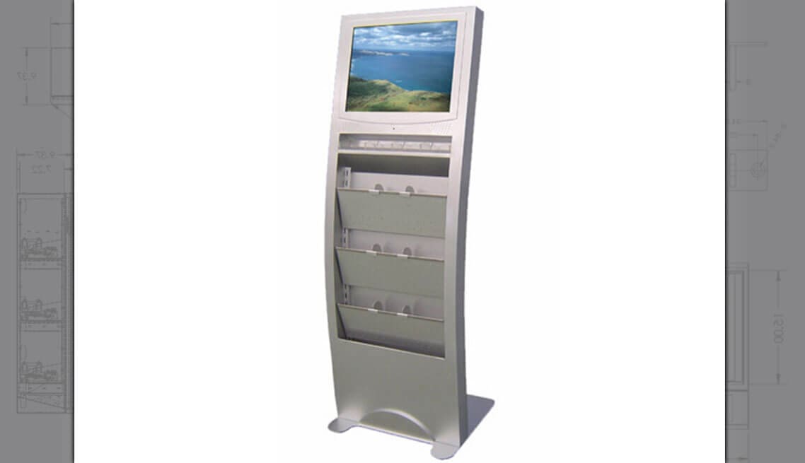 LCD and brochure Kiosk