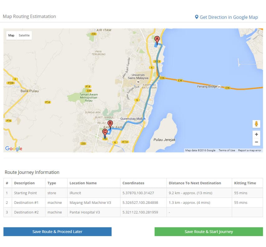 Kitting and Route calculations