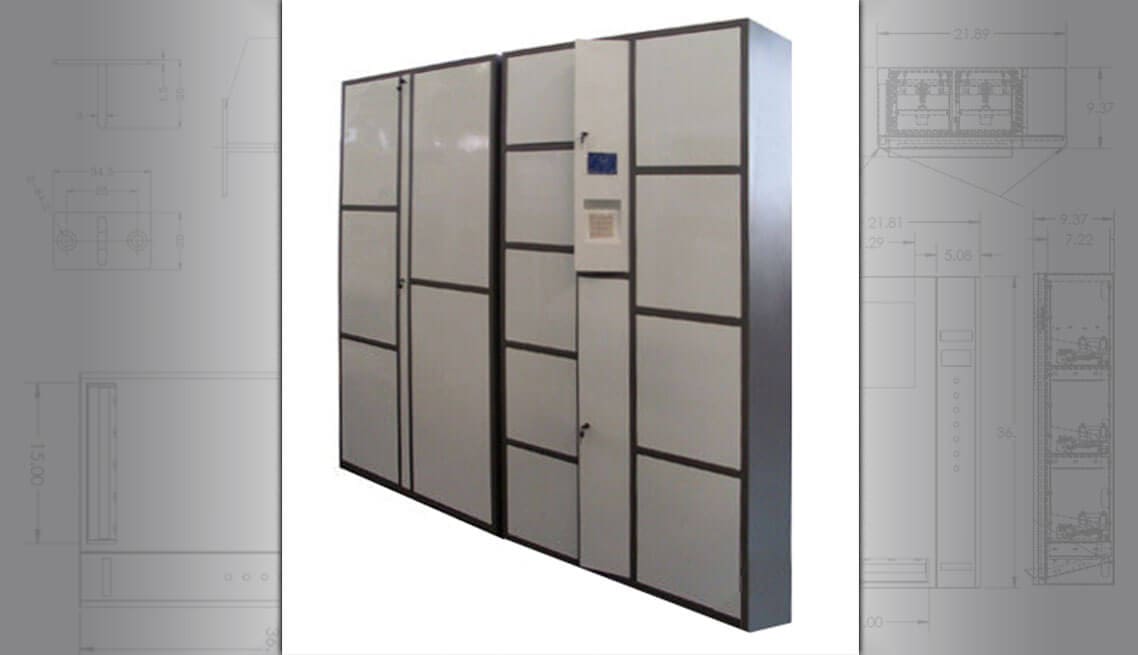 Luggage Lockers Custom Vending Machine Design and Manufacturing