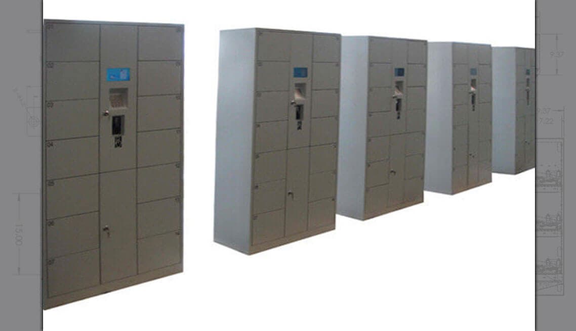 Luggage Lockers Custom Vending Machine Design and Manufacturing