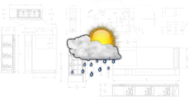 Local weather displays