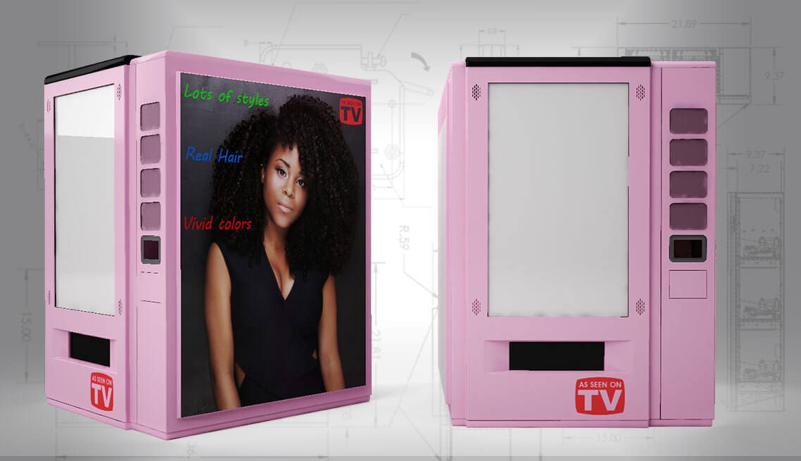 Hair Vending Machine Real Hair Product Vending Machine