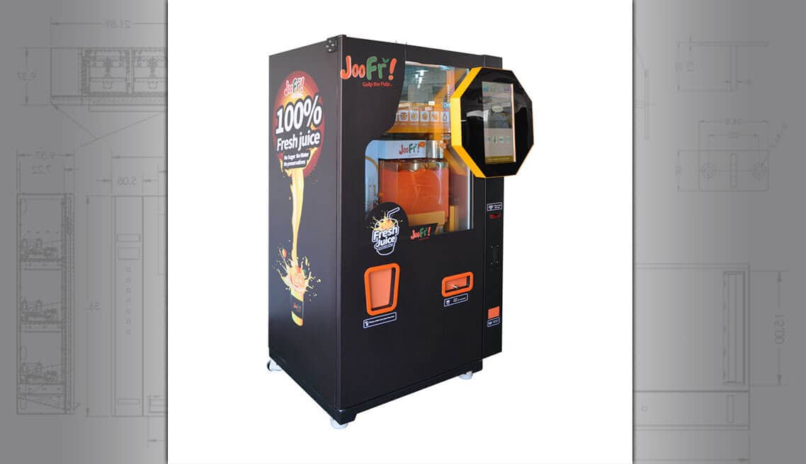 Orange Juice Vending Machine Custom Vending Machine Design and
